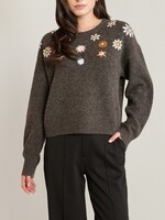 Black Tape Floral Crewneck Sweater