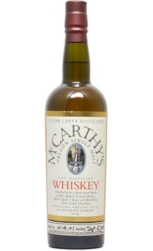 Clear Creek Distillery McCarthy's Single Malt Whiskey 750ml
