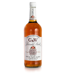 G&W Kentucky Sour Mash Bourbon "Private Stock" Aged 3 Years 1L