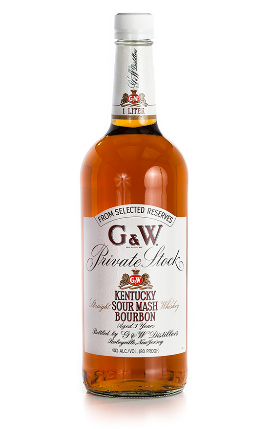 G&W Kentucky Sour Mash Bourbon "Private Stock" Aged 3 Years 1L