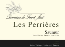 Domaine de Saint Just “Les Perrieres” Saumur Blanc 2021 750ml