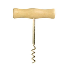 “T” Beechwood Corkscrew