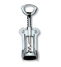 Chrome Winged Corkscrew with Open Worm Spiral