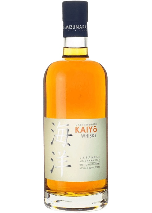 Kaiyo Cask Strength Whisky aged in Japanese Mizunara Oak Un-Chillfiltered 750mL
