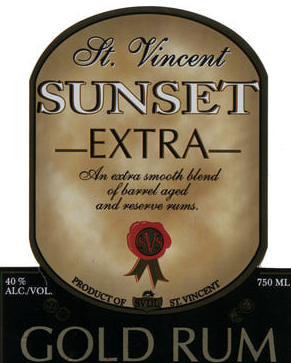 St. Vincent Sunset Extra Gold Rum 750ml