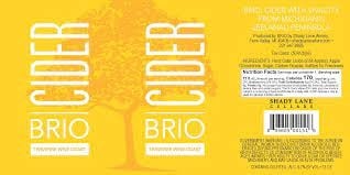 Shady Lane "Brio" Cider Leelanau Penninsula 12oz Can