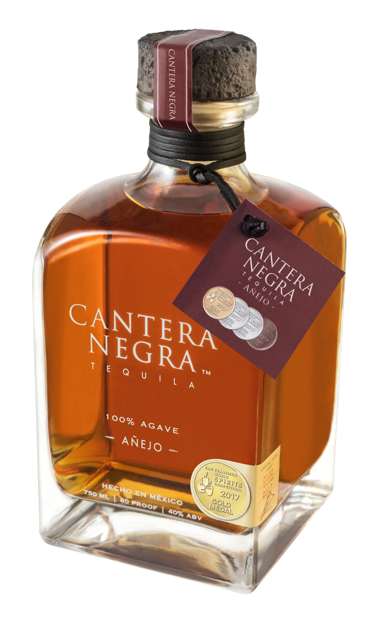 Cantera Negra Tequila Anejo 750ml