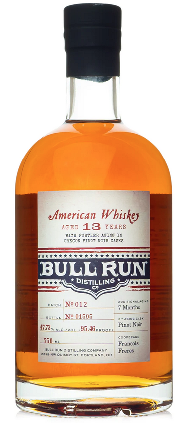 Bull Run Pinot Noir Finish American Whiskey Aged 15 Years 750ml