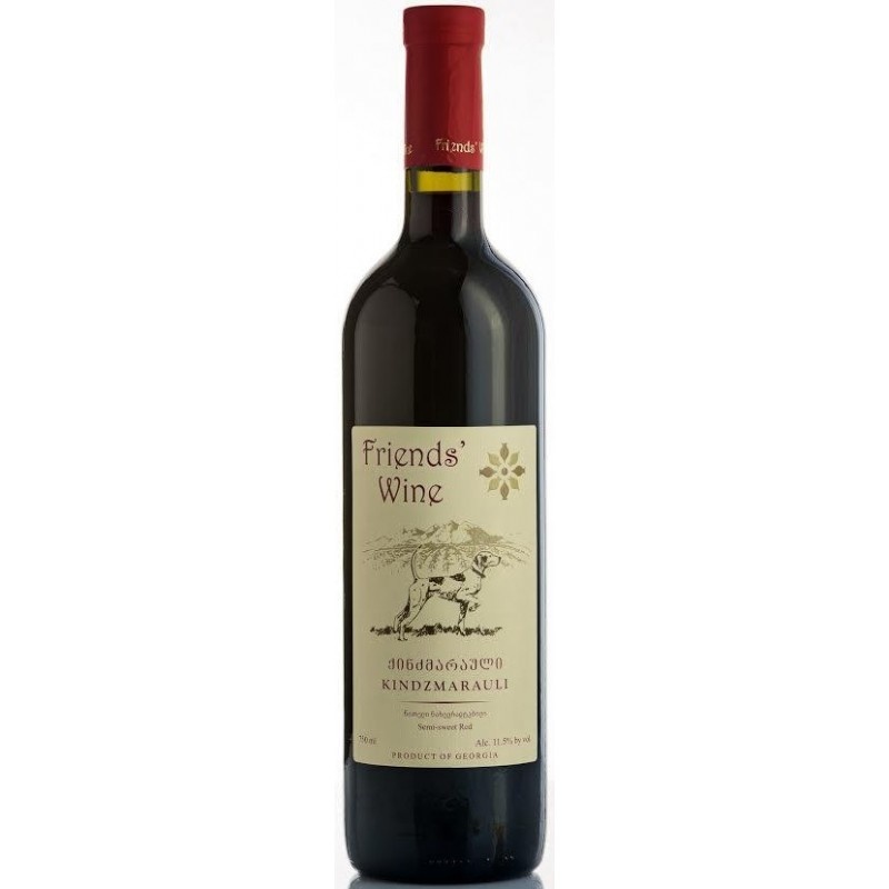 Friends’ Wine Kindzmarauli Semi-Sweet Red Kakheti Georgia 2017 750ml