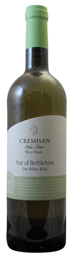 Cremisan Wine Estate “Star of Bethlehem” Dry White Wine West Bank 2018 750ml