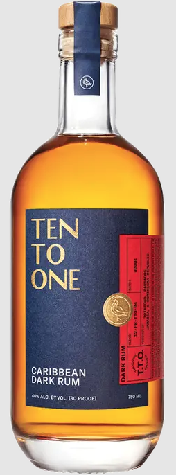 Ten to One Caribbean Dark Rum 750mL