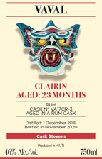 Vaval Clairin Ansyen 23 Month "Cask Stevens" Aged in a Rum Cask 750mL