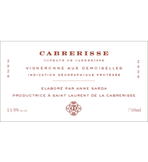 Anne Sarda "Cabrerisse" Coteaux de Cabrerisse 2023 750ml