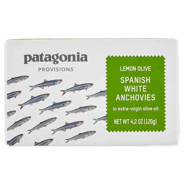 Patagonia Provisions Lemon Olive Spanish White Anchovies in Olive Oil 4.2oz