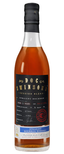 Doc Swinson's "Session Blend" Straight Bourbon  Aged 5 Years 750ml