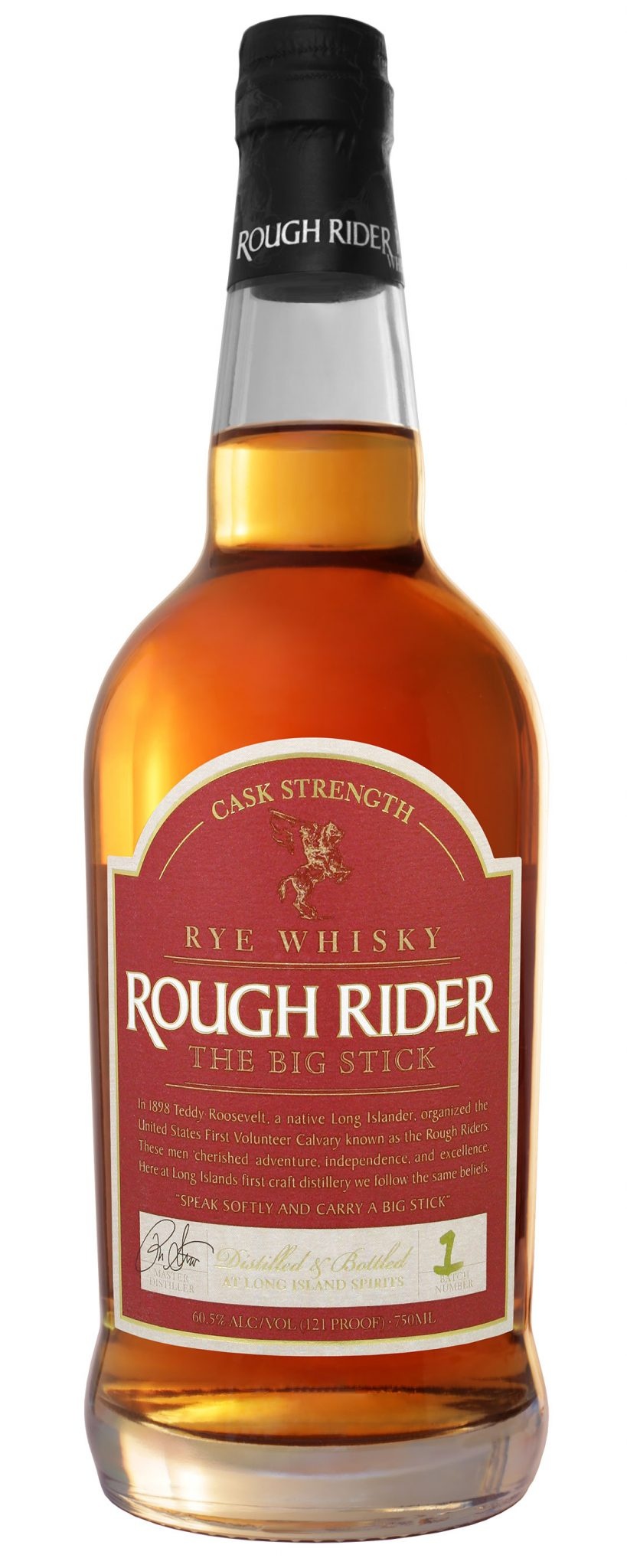 Rough Rider "The Big Stick" Rye Whiskey 121 Proof 750ml