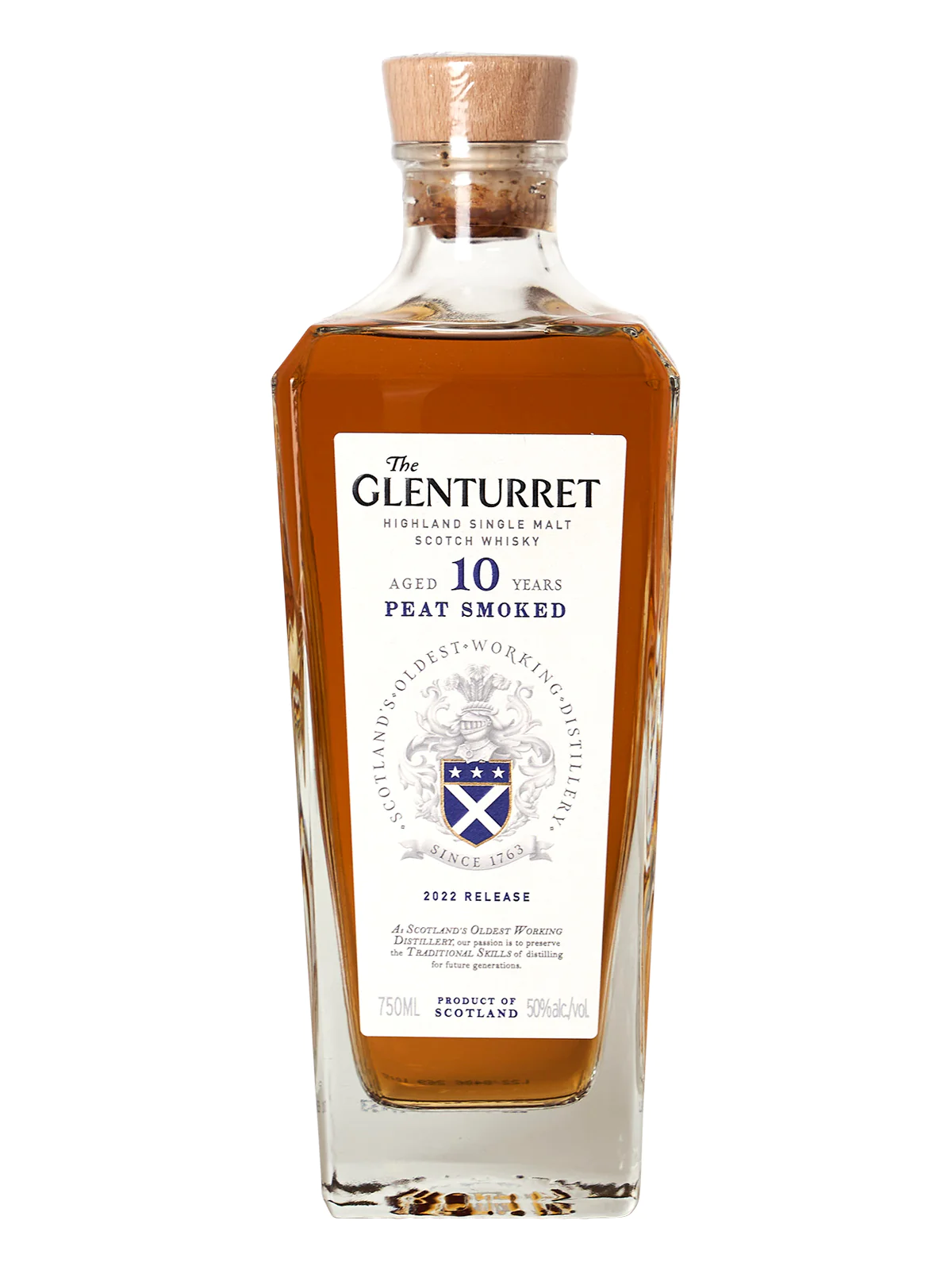 The Glenturret 10 Year Peat Smoked 2022 Release Highland Single Malt Scotch Whisky 750ml