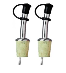 Franmara Bottle Pourers (Stainless Steel with Natural Cork)