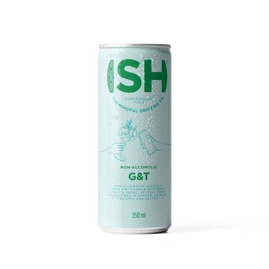 Non-Alcoholic Coctails Ish "G&T" Non-Alcoholic Premixed Cocktail 250ml