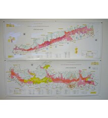 Art & Cartographie Atlas des Grands Vignobles de Bourgogne Deux Cartes (Burgundy Wine Maps)