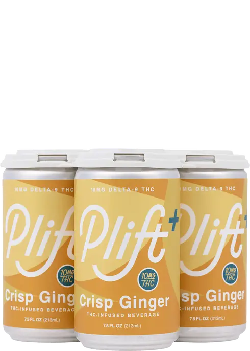 Plift "Crisp Ginger" (Hemp-Infused Beverage) 10mg 7.5oz 4pk