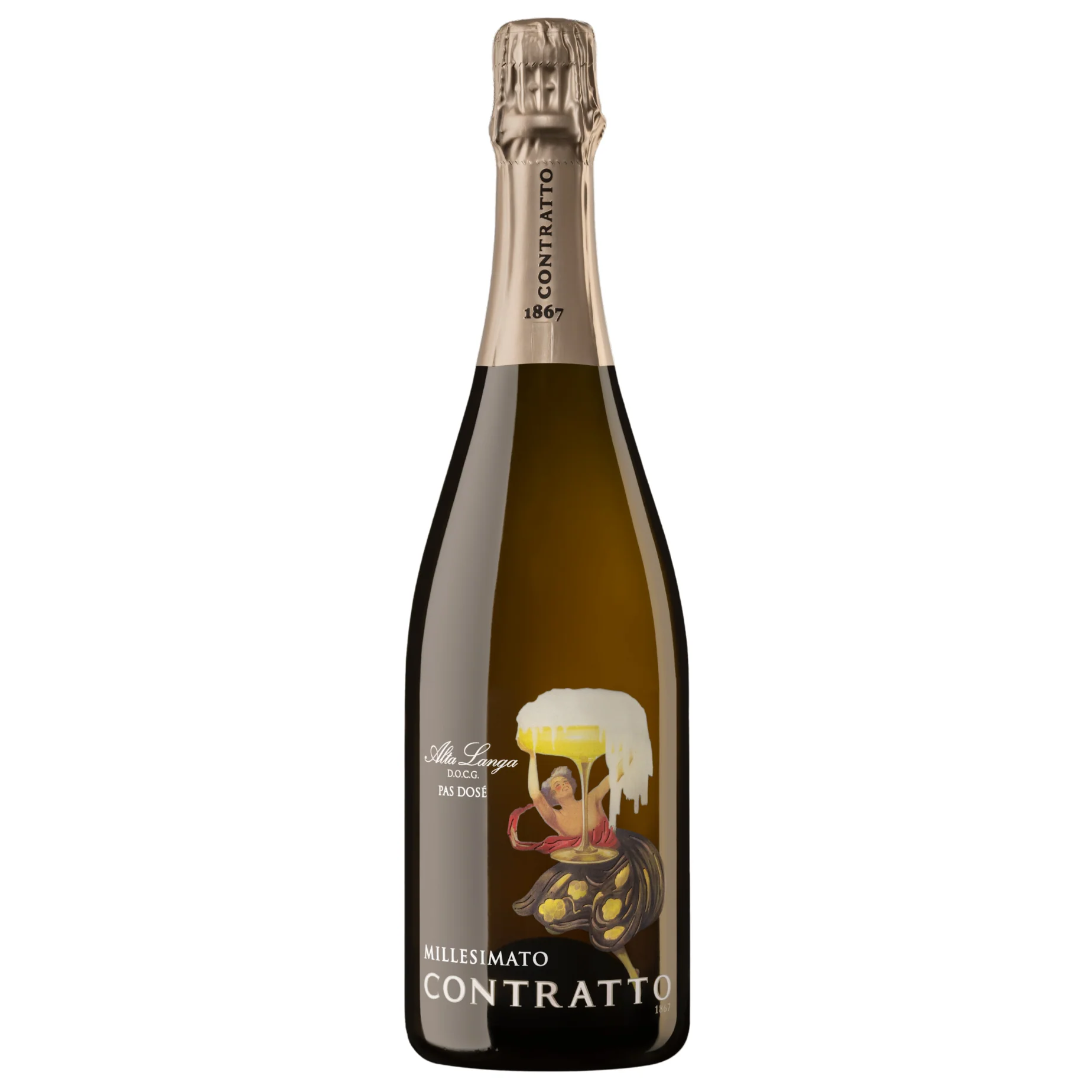 Contratto "Pas Dosé Millesimato" Alta Langa Sparkling Wine 2019 750ml