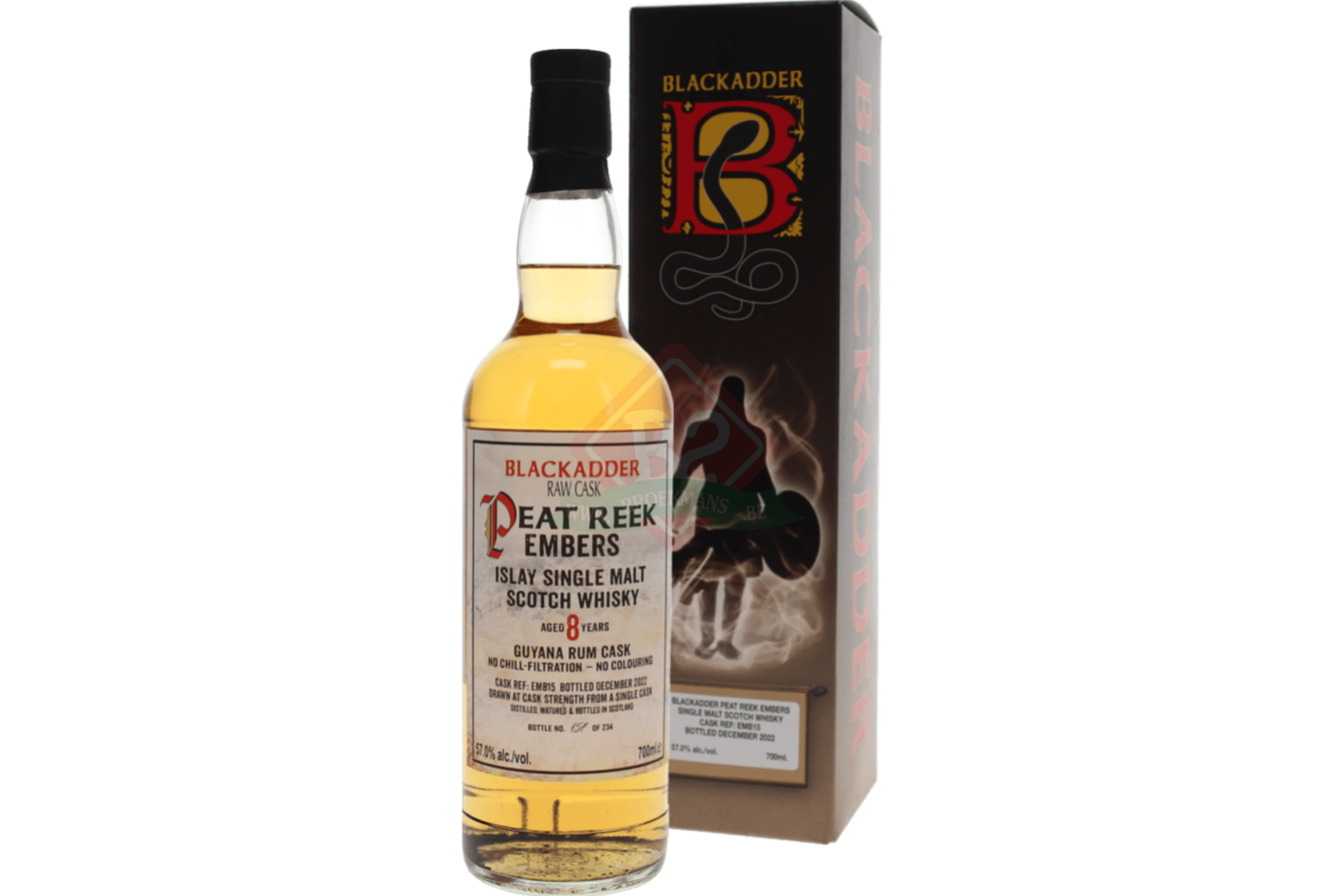 Blackadder "Peat Reek Embers" 8 Year Islay Single Malt Scotch Whisky Guyana Rum Cask 700ml