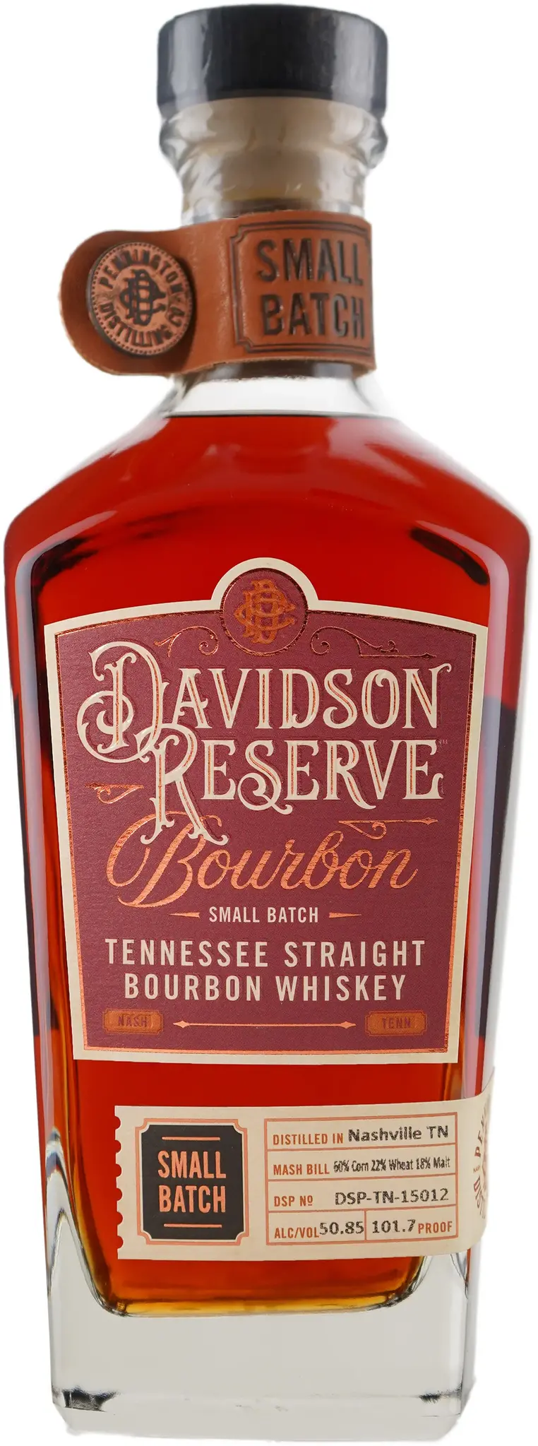 Davidson Reserve "Small Batch" Tennessee Straight Bourbon Whiskey 750ml