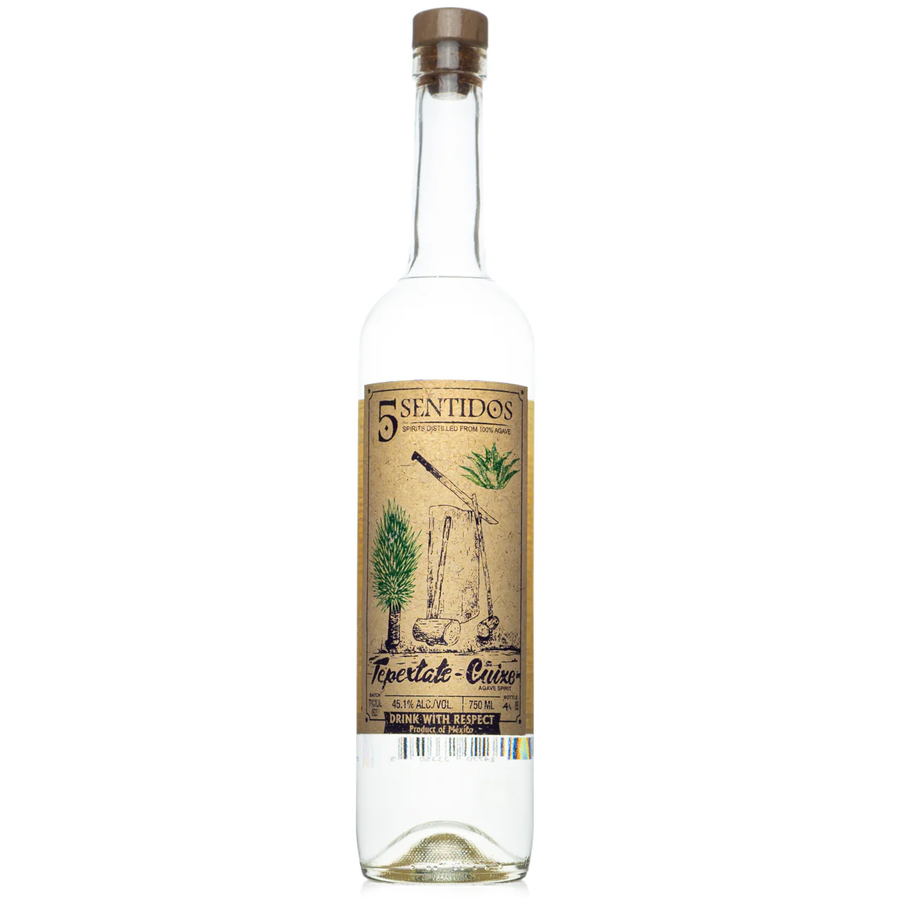 5 Centidos Cuishe Agave Spirit 750ml