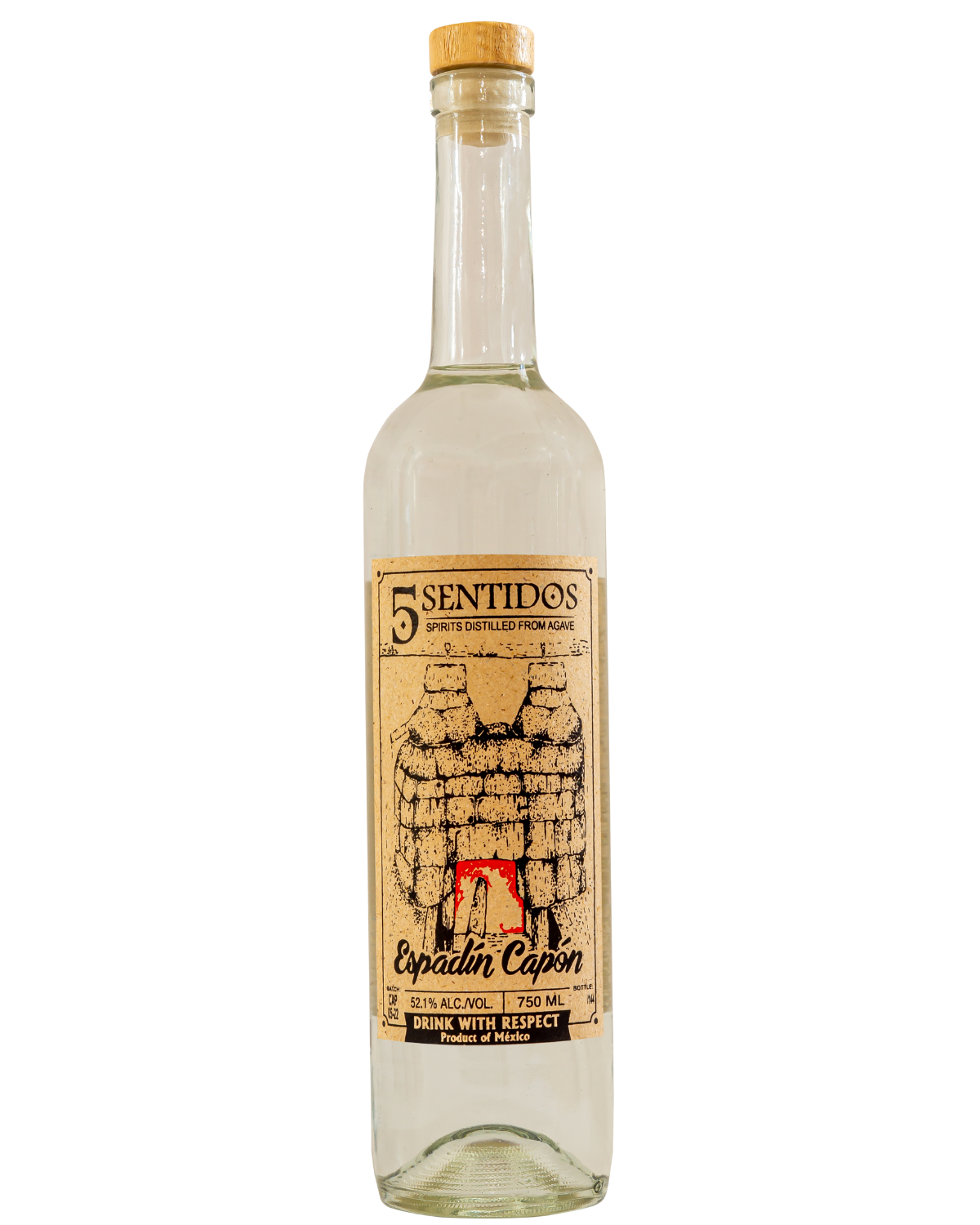 5 Sentidos Espadin Capon Agave Spirit 750ml