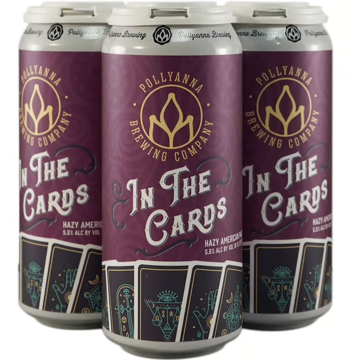 Pollyanna "In the Cards" Hazy American Pale Ale 16oz 4pk