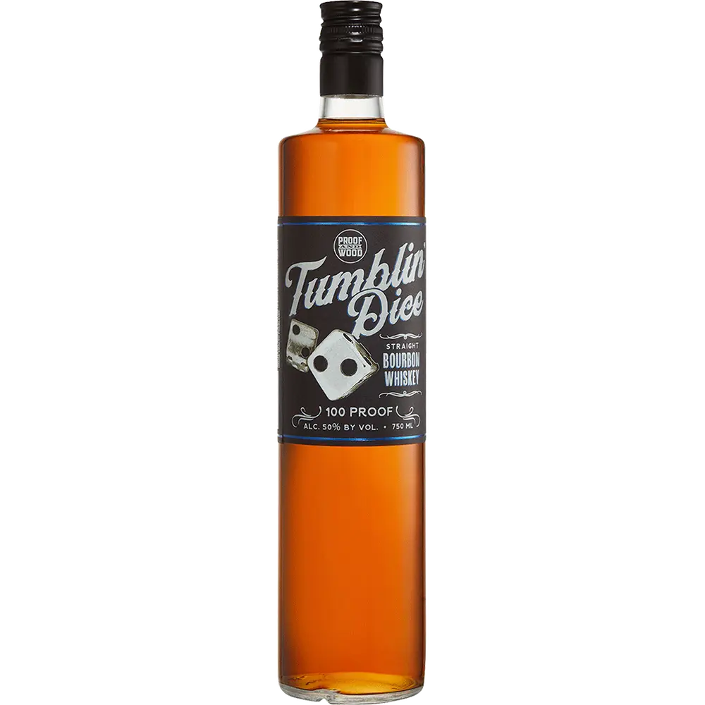 Tumblin’ Dice Straight Bourbon Whiskey "Heavy Rye Mashbill" 4 Year 100 Proof 750ml
