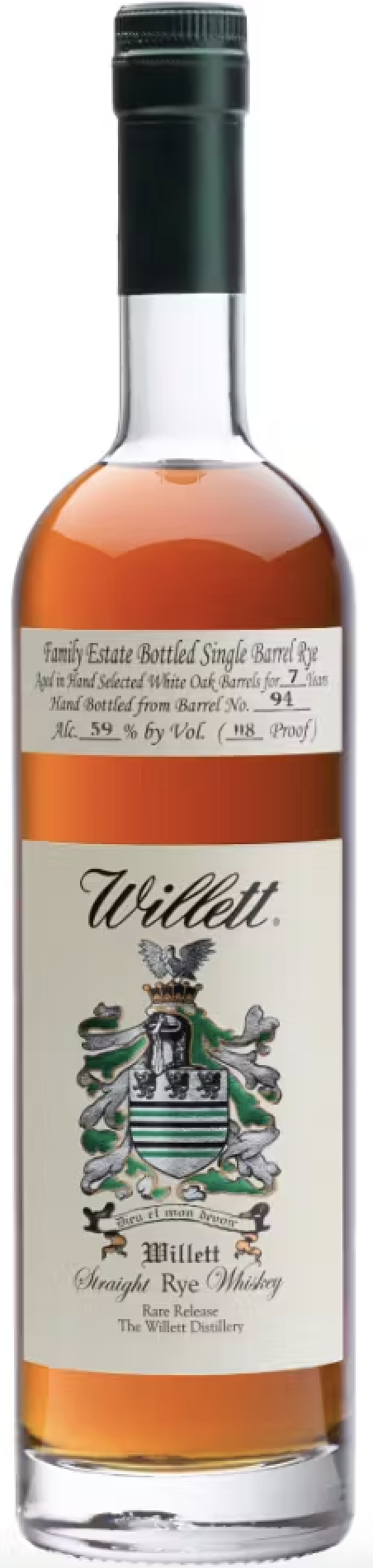 Willett Familt Estate "Mister Krabappel" 7 Year Single Barrel Straight Rye 750ml