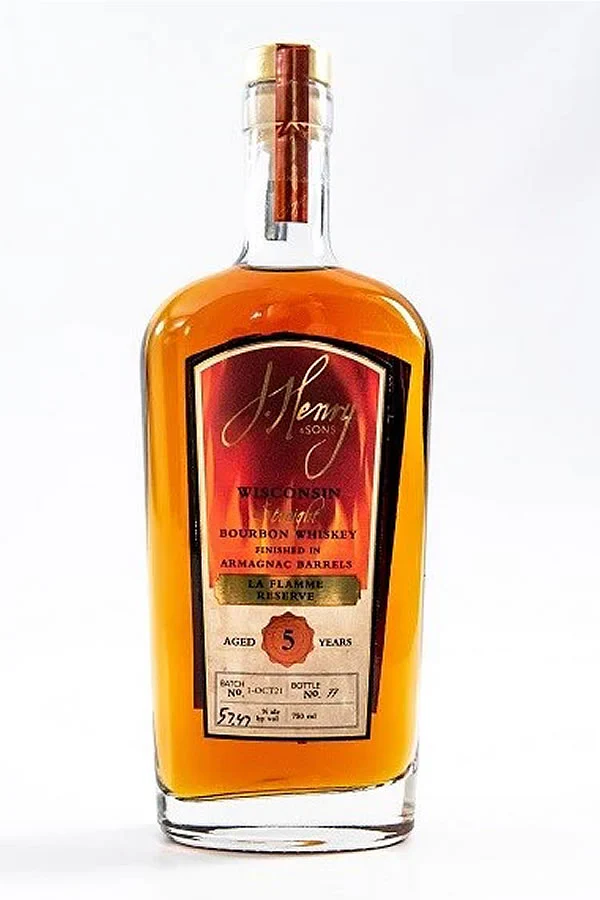 J. Henry "La Flamme Reserve" 5 Year Straight Bourbon Whiskey Finished in Armagnac Barrels 750ml