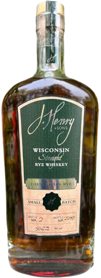 J. Henry "Four Grain" Straight Rye Whiskey" 750ml