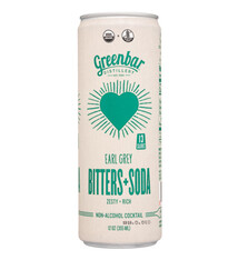 Non-Alcoholic Cocktails Greenbar "Earl Grey" Bitters+Soda NA Cocktail 12oz