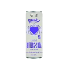 Non-Alcoholic Cocktails Greenbar "Lavender" Bitter+Soda NA Cocktail 12oz
