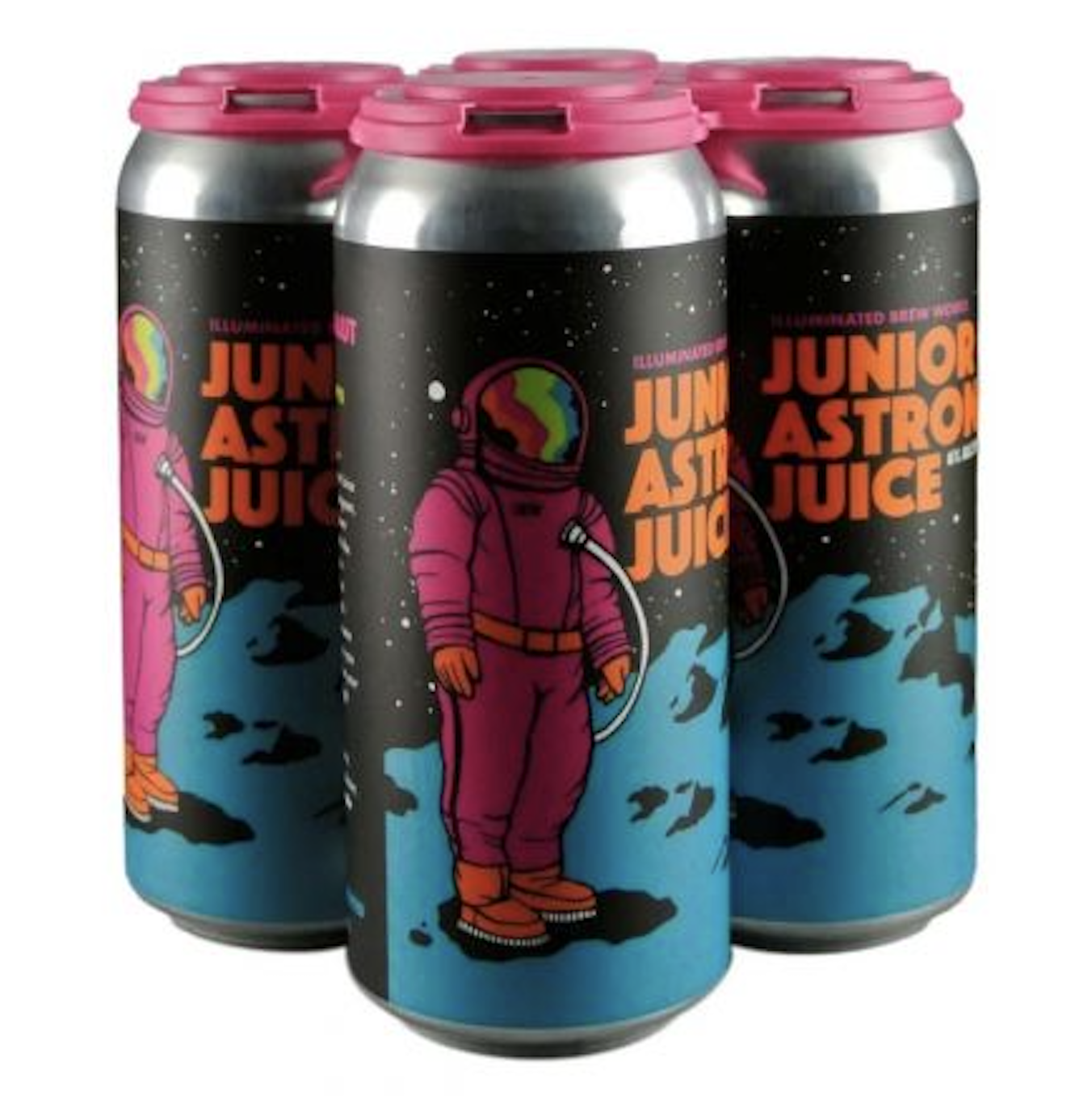 Illuminated Brew Works "Junior Astronaut Juice"Double Dry Hopped India Pale Ale 16oz 4pk