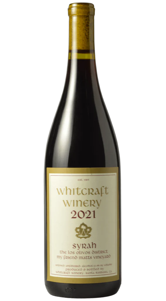 Whitcraft Winery "My Friend Matts Vineyard" Syrah Los Olivos 2021 750ml