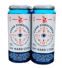 Tandem Ciders "Clear Conscience" Dry Hard Cider 16oz 4pk