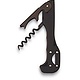 Black Boomerang Soft Touch 2-Step Corkscrew with Foil Cutter