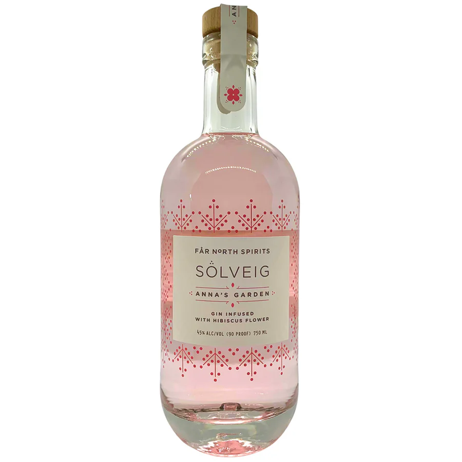 Far North Spirits "Solveig Anna's Garden" Gin Infused with Hibiscus Flower 750ml