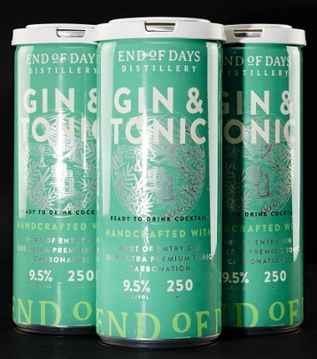 End of Days Gin & Tonic 250ml 4pk