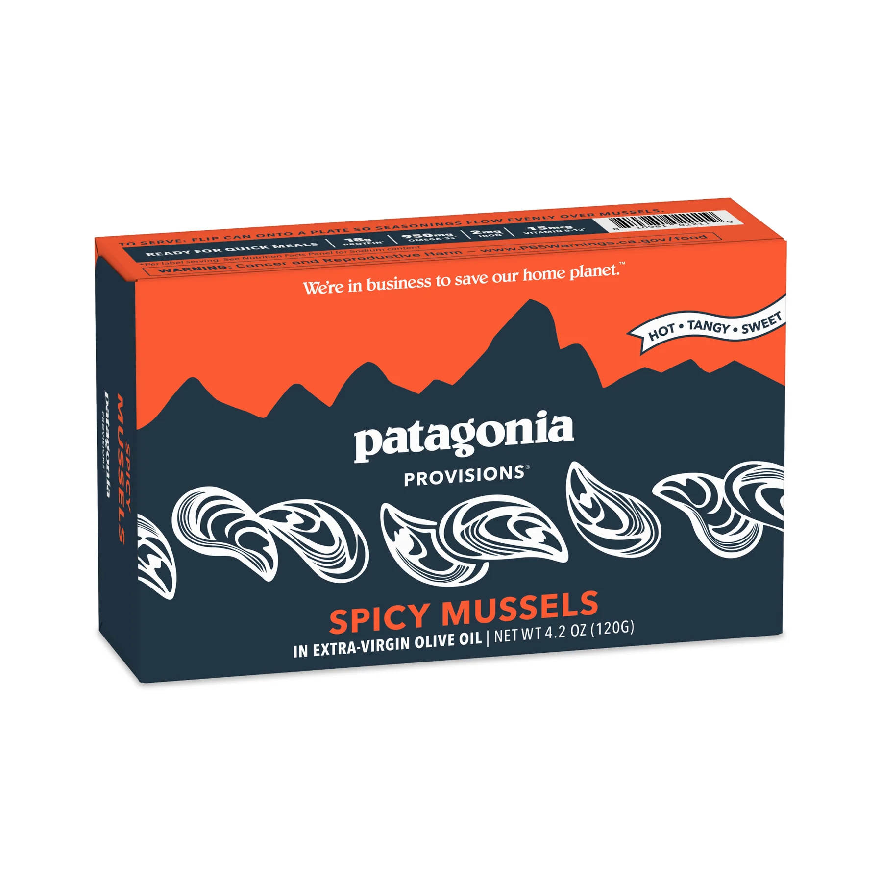Patagonia Provisions Spicy Mussels in Extra Virgin Olive Oil 4.2oz