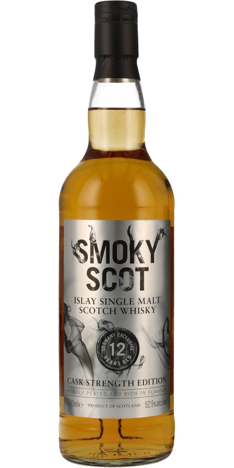 Smoky Scot 12 Year Cask Strength Islay Single Malt Scotch Whisky 750ml