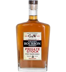 G&W Straight Bourbon Whiskey "Private Stock" Five Years Aged 750ml