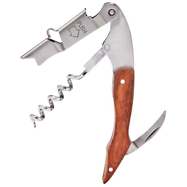 Deluxe Innovation Rosewood Handle Corkscrew