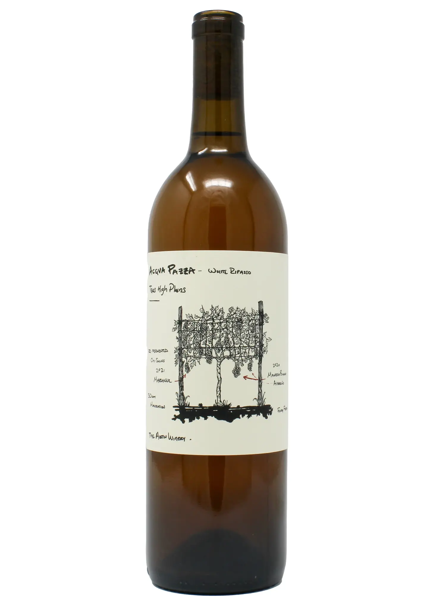 The Austin Winery "Acqua Pazza" Orange Ripasso Field Blend Texas 2023 750ml