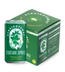 Straightaway "Cascade Spritz" Bubbly Wine Cocktail with Botanicals 250ml 4pk