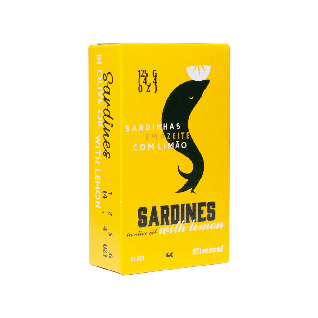 Ati Manel Sardines in Olive Oil with Lemon 4.2oz